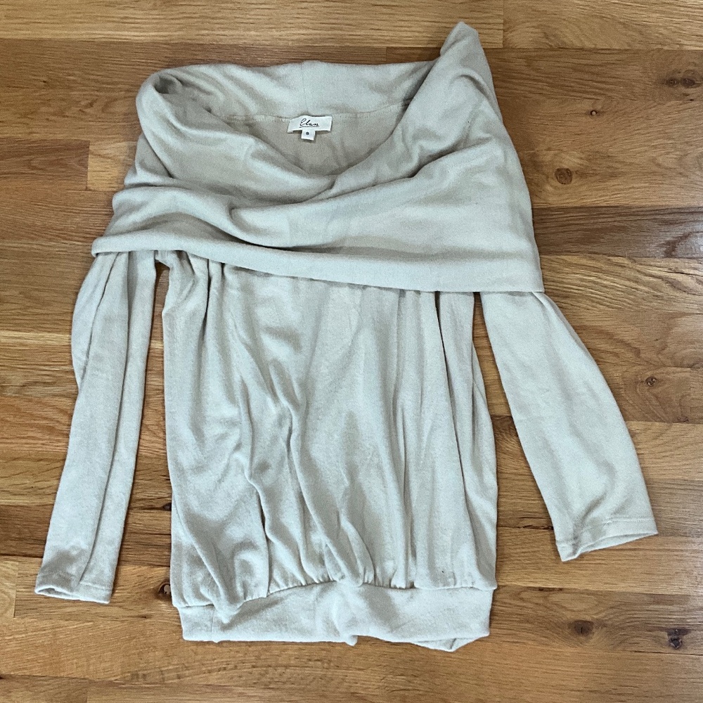 Long Sleeved Off Shoulder Top